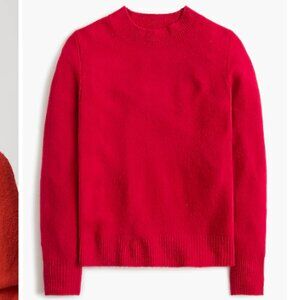 J. Crew Crewneck sweater in extra-soft yarn - Red Size Small